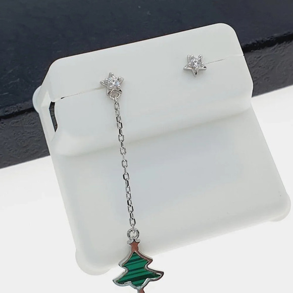 "925 sterling silver luxury CZ earrings for women/girls, Best for RJUS2225 - Picture 6 of 10
